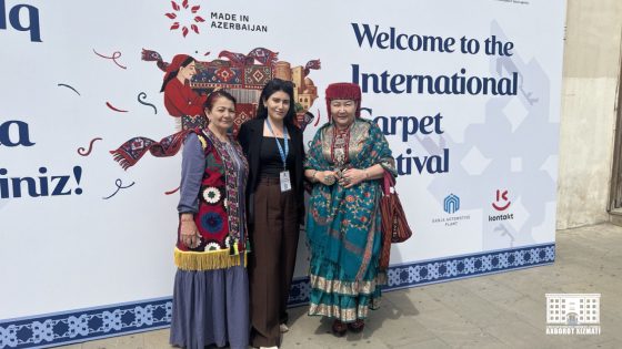 Khadicha Rakhimberdiyeva from Boysun participated in the International Carpet Festival in Baku, Azerbaijan.